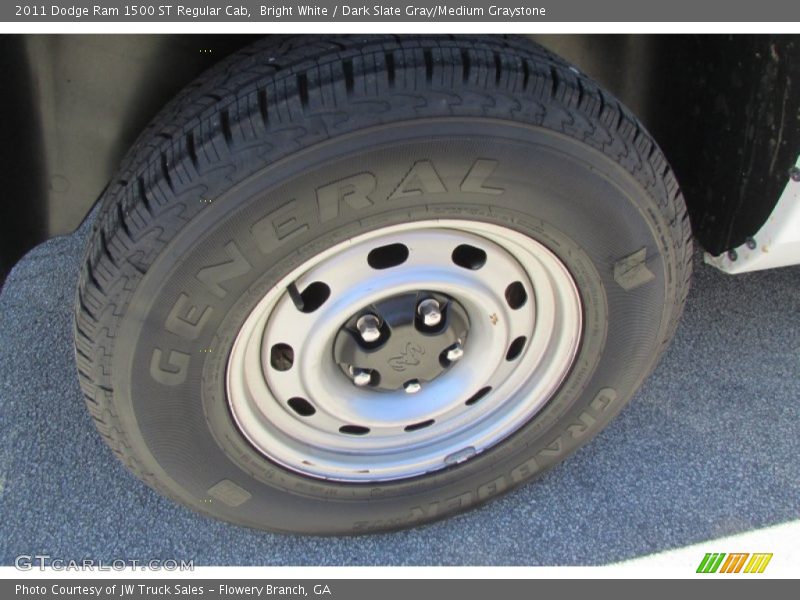 Bright White / Dark Slate Gray/Medium Graystone 2011 Dodge Ram 1500 ST Regular Cab