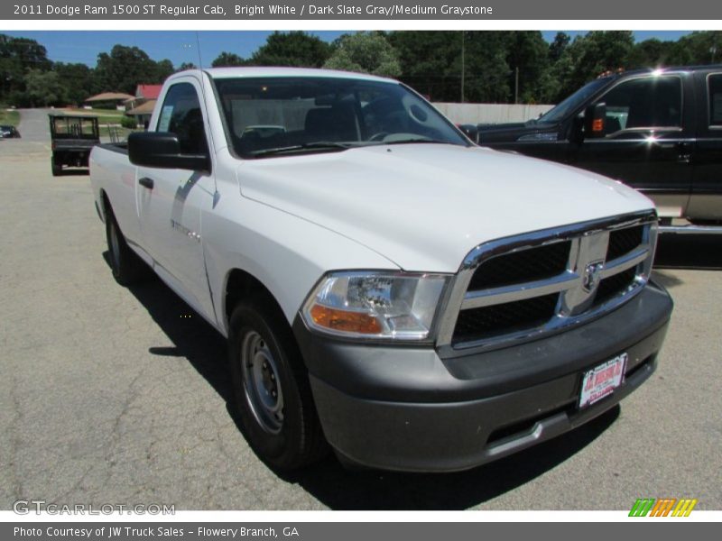 Bright White / Dark Slate Gray/Medium Graystone 2011 Dodge Ram 1500 ST Regular Cab