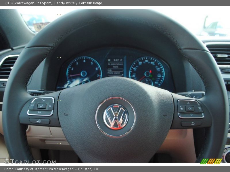 Candy White / Cornsilk Beige 2014 Volkswagen Eos Sport