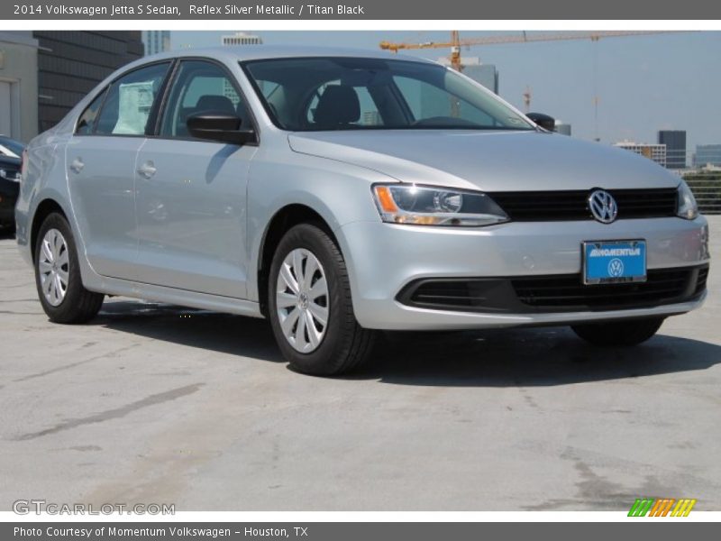 Reflex Silver Metallic / Titan Black 2014 Volkswagen Jetta S Sedan