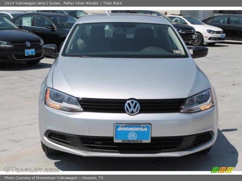 Reflex Silver Metallic / Titan Black 2014 Volkswagen Jetta S Sedan