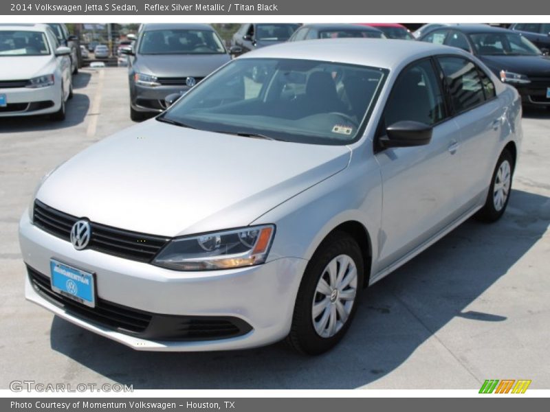 Reflex Silver Metallic / Titan Black 2014 Volkswagen Jetta S Sedan
