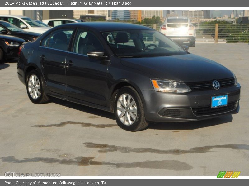 Platinum Gray Metallic / Titan Black 2014 Volkswagen Jetta SE Sedan