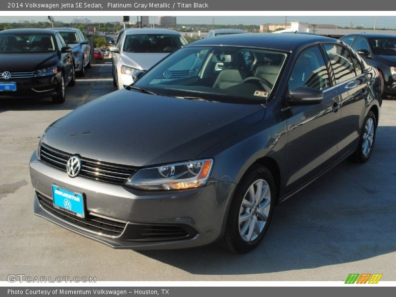 Platinum Gray Metallic / Titan Black 2014 Volkswagen Jetta SE Sedan
