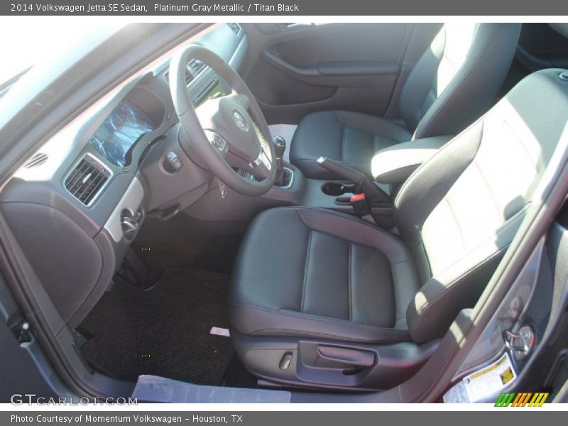 Platinum Gray Metallic / Titan Black 2014 Volkswagen Jetta SE Sedan