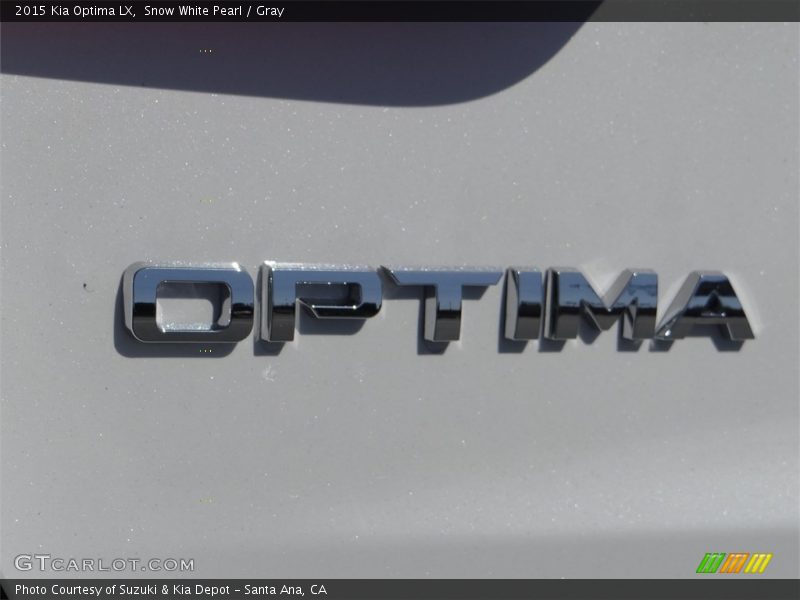 Snow White Pearl / Gray 2015 Kia Optima LX