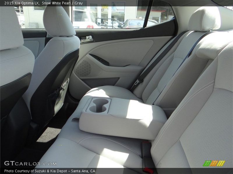 Snow White Pearl / Gray 2015 Kia Optima LX