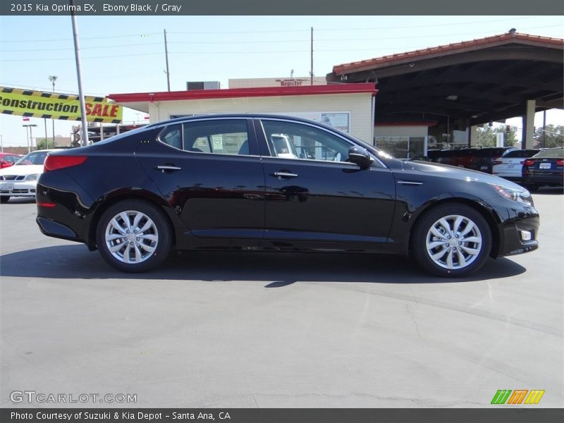 Ebony Black / Gray 2015 Kia Optima EX