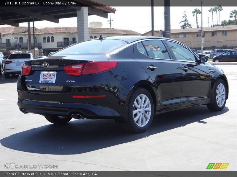 Ebony Black / Gray 2015 Kia Optima EX