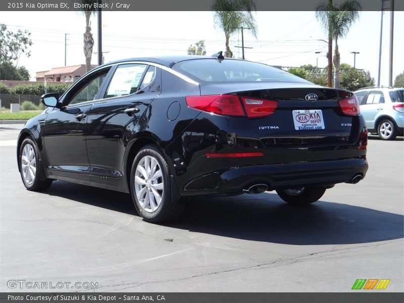 Ebony Black / Gray 2015 Kia Optima EX