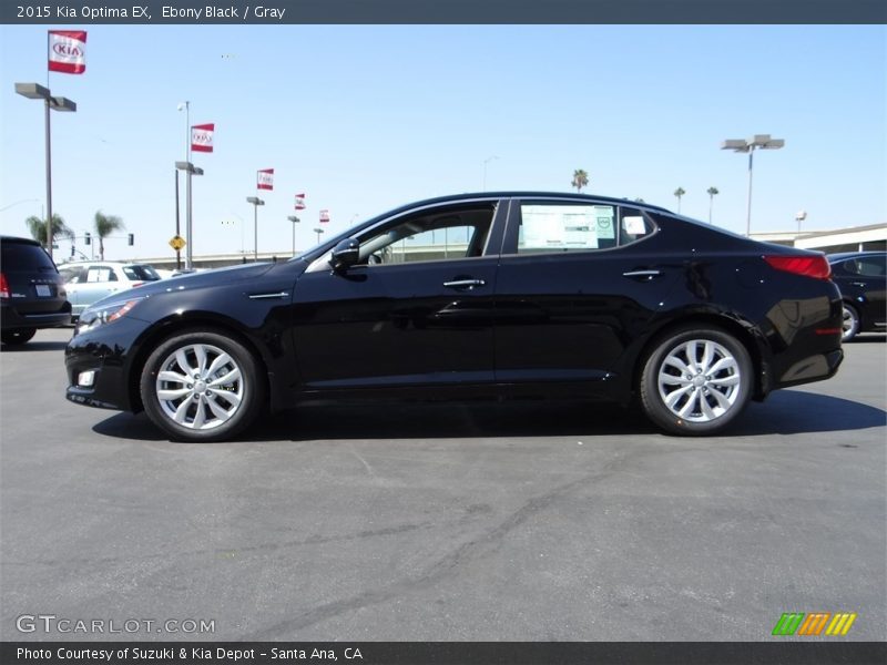 Ebony Black / Gray 2015 Kia Optima EX