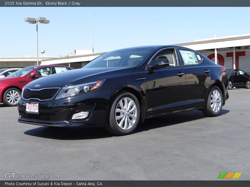 Ebony Black / Gray 2015 Kia Optima EX