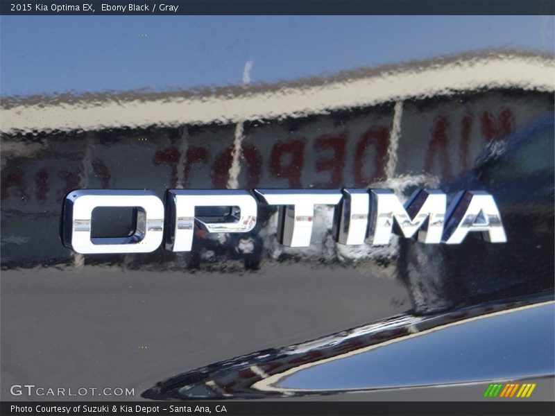 Ebony Black / Gray 2015 Kia Optima EX