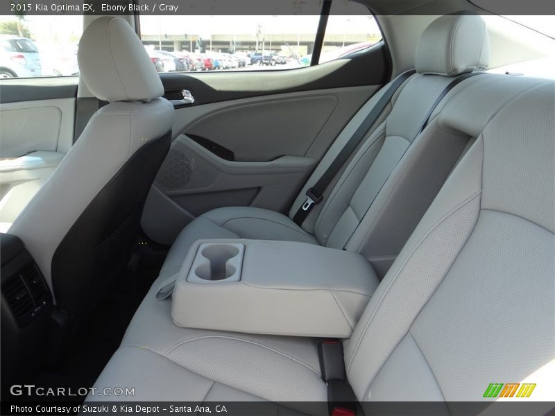 Ebony Black / Gray 2015 Kia Optima EX
