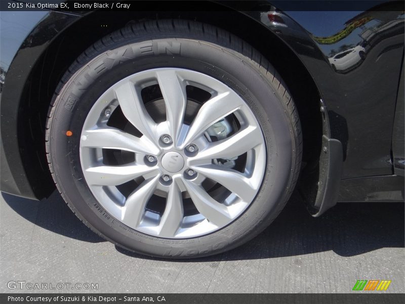 Ebony Black / Gray 2015 Kia Optima EX