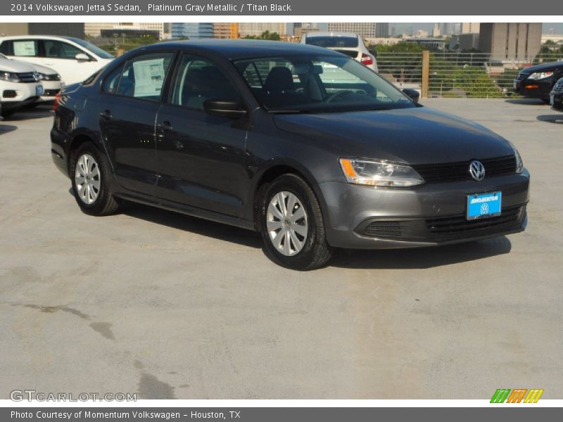 Platinum Gray Metallic / Titan Black 2014 Volkswagen Jetta S Sedan