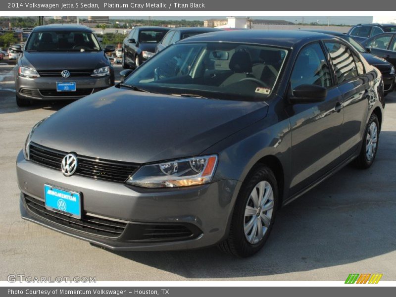 Platinum Gray Metallic / Titan Black 2014 Volkswagen Jetta S Sedan
