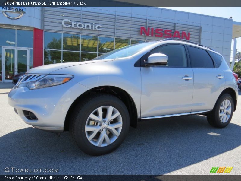 Brilliant Silver / Black 2014 Nissan Murano SL