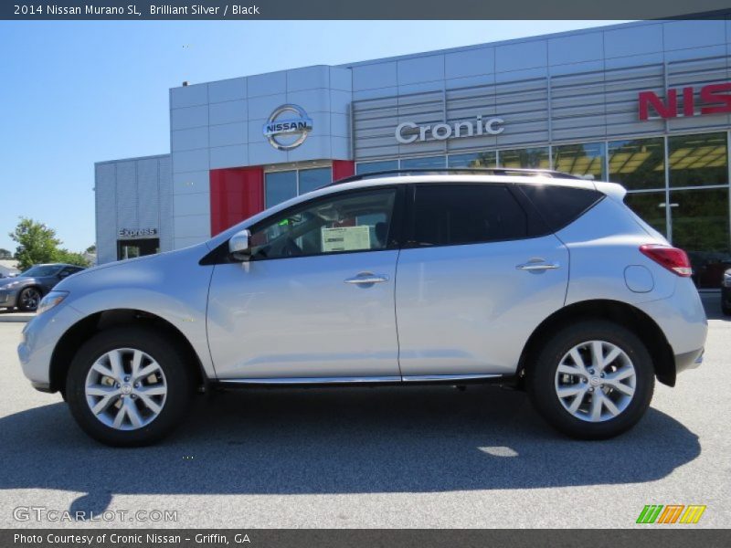Brilliant Silver / Black 2014 Nissan Murano SL