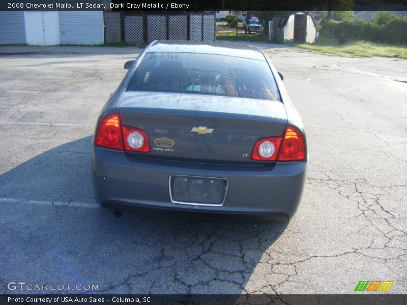 Dark Gray Metallic / Ebony 2008 Chevrolet Malibu LT Sedan