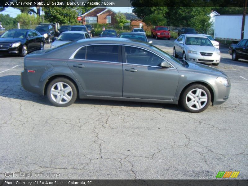 Dark Gray Metallic / Ebony 2008 Chevrolet Malibu LT Sedan
