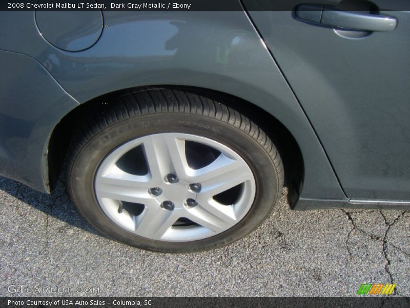 Dark Gray Metallic / Ebony 2008 Chevrolet Malibu LT Sedan