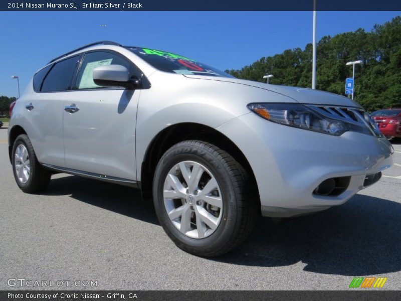 Brilliant Silver / Black 2014 Nissan Murano SL
