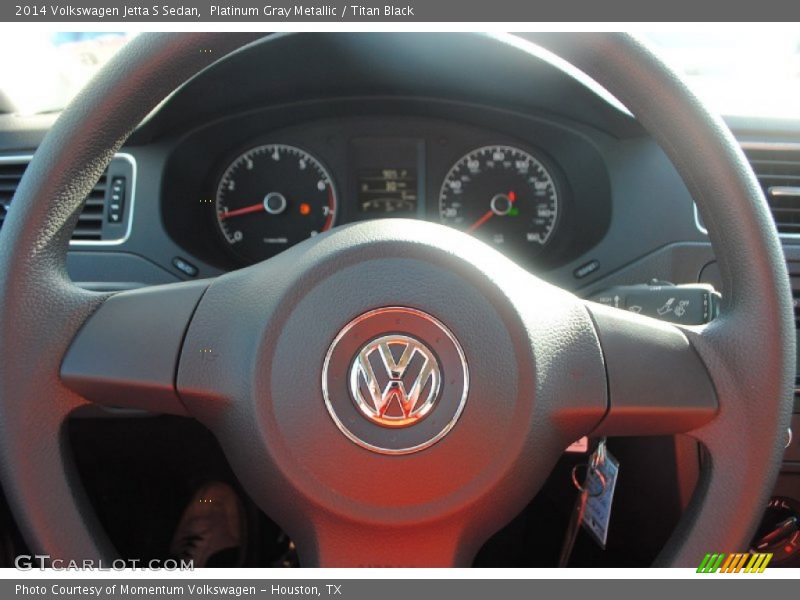 Platinum Gray Metallic / Titan Black 2014 Volkswagen Jetta S Sedan