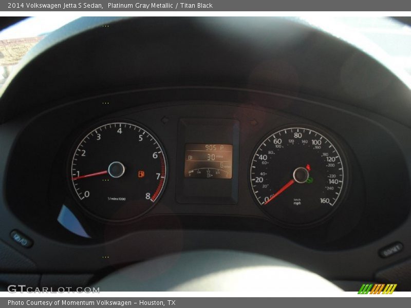 Platinum Gray Metallic / Titan Black 2014 Volkswagen Jetta S Sedan