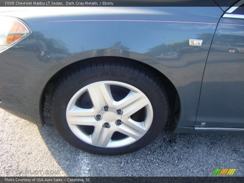 Dark Gray Metallic / Ebony 2008 Chevrolet Malibu LT Sedan