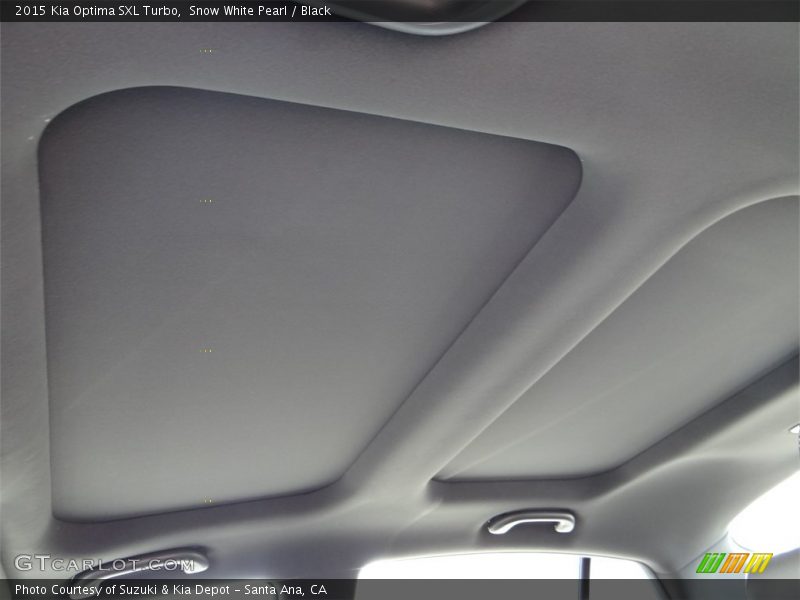 Snow White Pearl / Black 2015 Kia Optima SXL Turbo