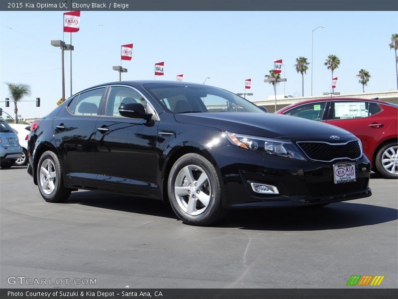Ebony Black / Beige 2015 Kia Optima LX