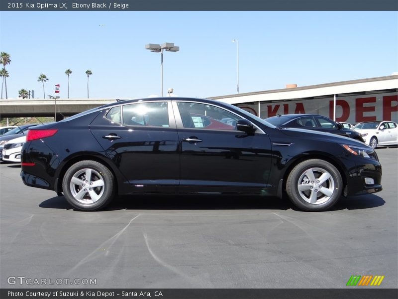 Ebony Black / Beige 2015 Kia Optima LX