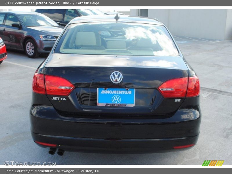 Black / Cornsilk Beige 2014 Volkswagen Jetta SE Sedan