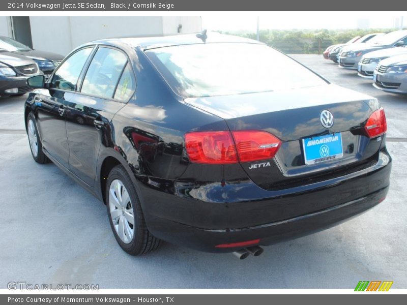 Black / Cornsilk Beige 2014 Volkswagen Jetta SE Sedan