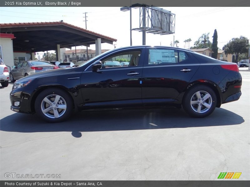 Ebony Black / Beige 2015 Kia Optima LX