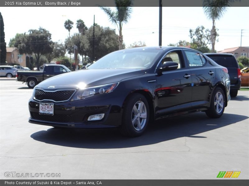 Ebony Black / Beige 2015 Kia Optima LX