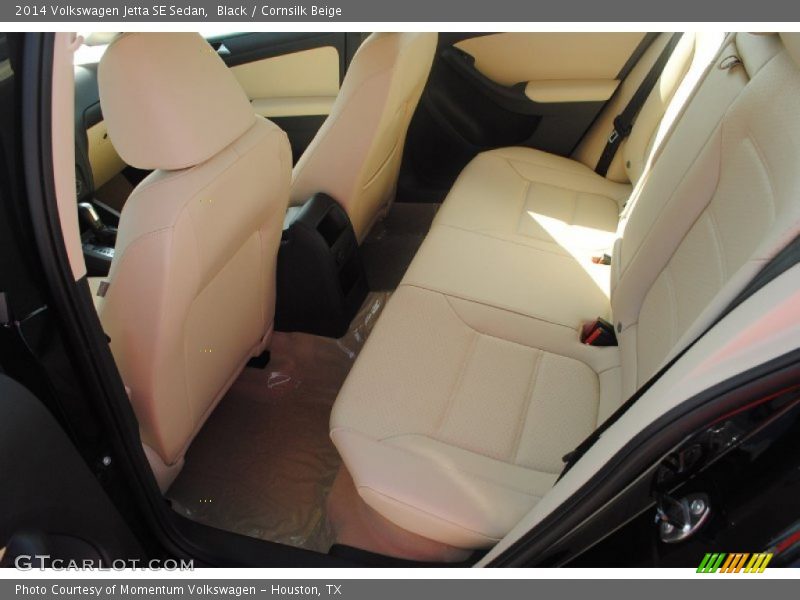 Black / Cornsilk Beige 2014 Volkswagen Jetta SE Sedan