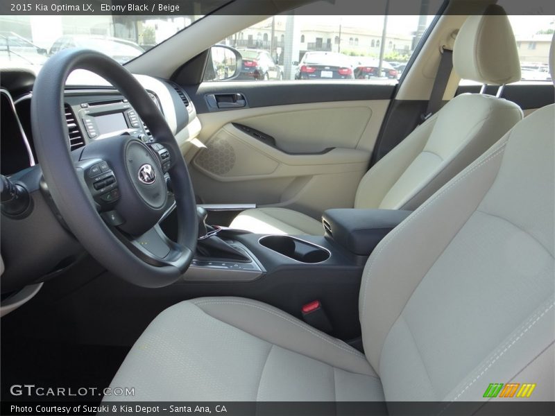 Ebony Black / Beige 2015 Kia Optima LX
