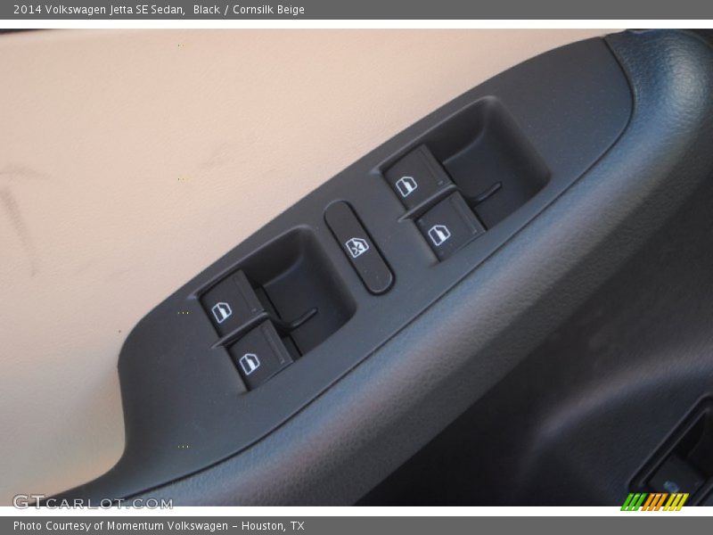 Black / Cornsilk Beige 2014 Volkswagen Jetta SE Sedan