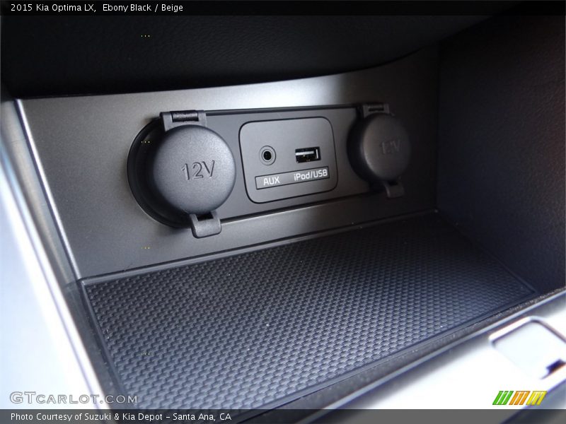 Ebony Black / Beige 2015 Kia Optima LX