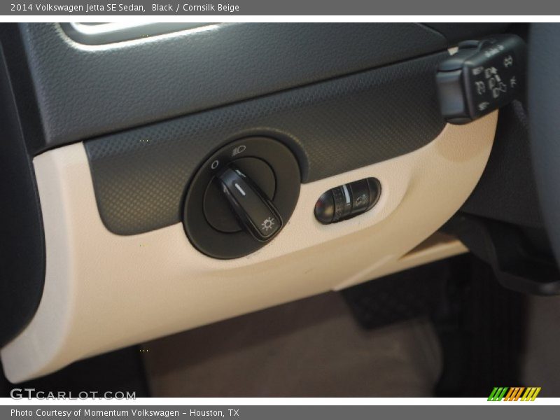 Black / Cornsilk Beige 2014 Volkswagen Jetta SE Sedan