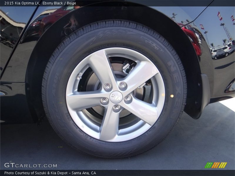 Ebony Black / Beige 2015 Kia Optima LX