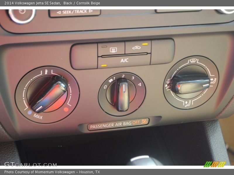 Black / Cornsilk Beige 2014 Volkswagen Jetta SE Sedan