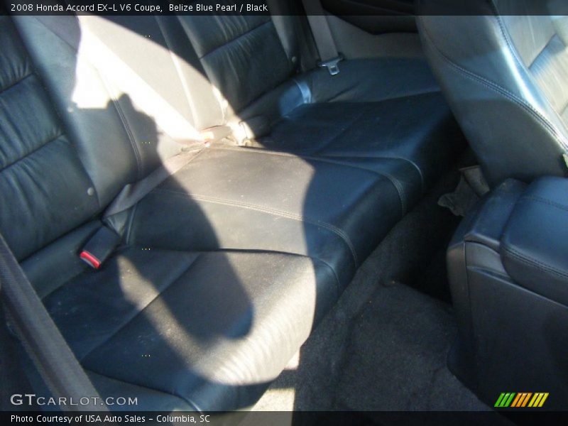 Belize Blue Pearl / Black 2008 Honda Accord EX-L V6 Coupe