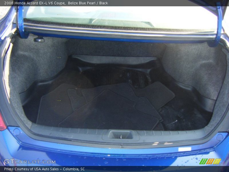 Belize Blue Pearl / Black 2008 Honda Accord EX-L V6 Coupe
