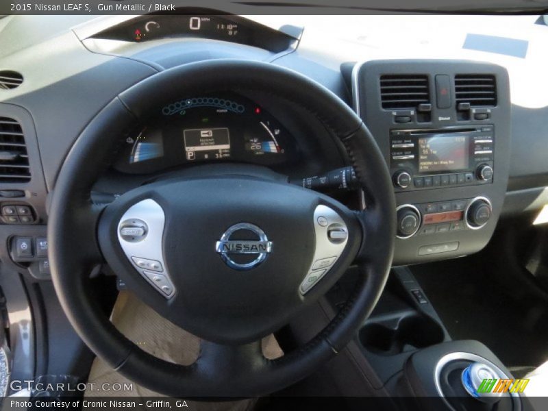 Gun Metallic / Black 2015 Nissan LEAF S