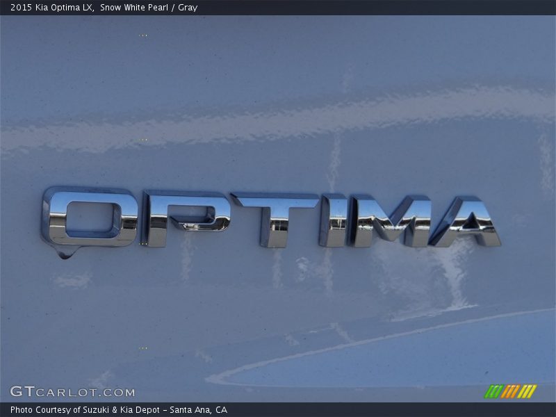 Snow White Pearl / Gray 2015 Kia Optima LX