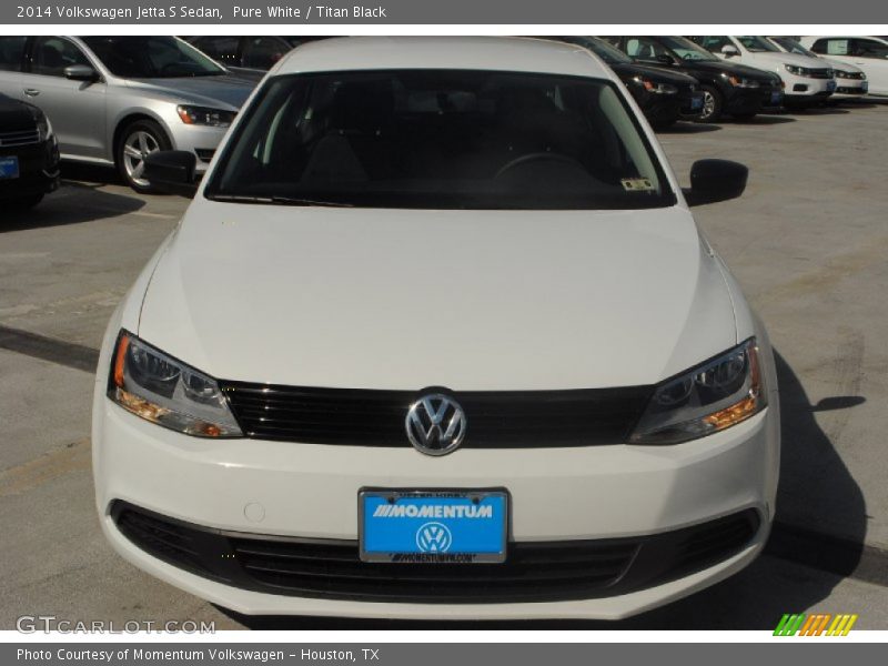 Pure White / Titan Black 2014 Volkswagen Jetta S Sedan
