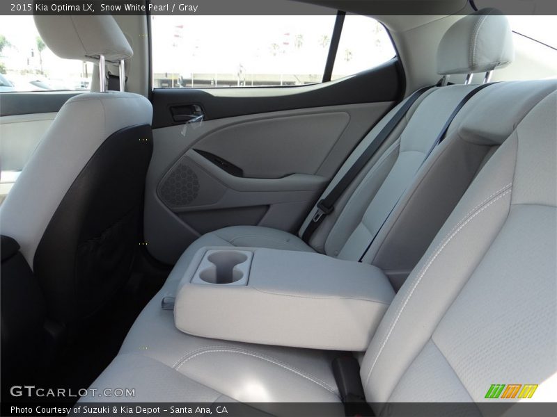 Snow White Pearl / Gray 2015 Kia Optima LX